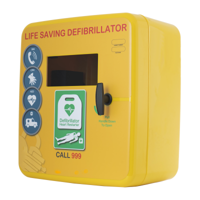 Defibrillator Cabinet - Unlocked with Permanent Light 