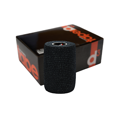 D3 EAB tear tape 7.5cm x 7m in black