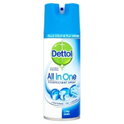 Dettol All in One Disinfectectant Spray Crisp Linen 400ml 