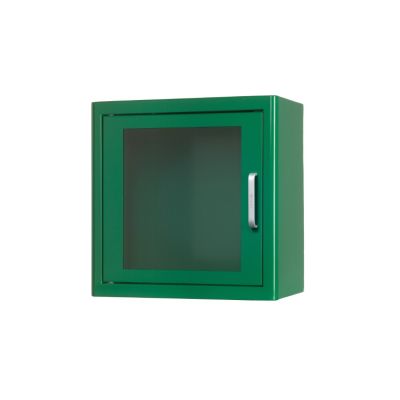 Defibrillator Cabinet Indoors, Metal - White or Green