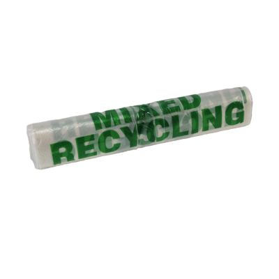 Mixed Recycling Bags clear - (39 x 97cm)  (Roll of 50)