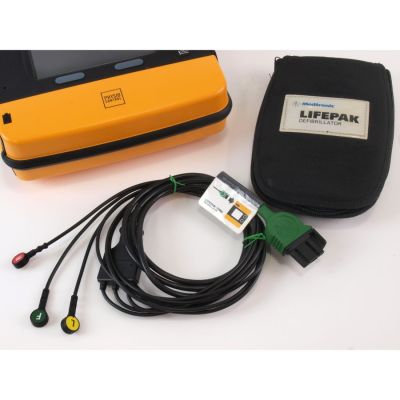 Physio Control Medtronic Lifepak 1000 ECG leads 3204273-007 with Carry Pouch