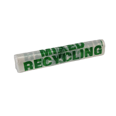 Mixed Recycling Bags clear - (39 x 97cm) (Rolls of 50)