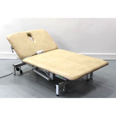 Plinth 2 Section Electric Bobath Neurological Couch with Beige Upholstery & Breathe Hole