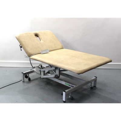Plinth 2 Section Electric Bobath Neurological Couch with Beige Upholstery & Breathe Hole