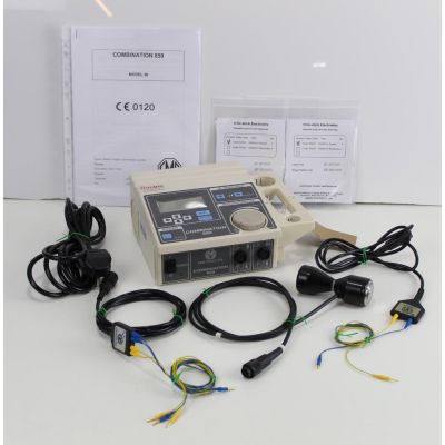 EMS Physio 850 Model 90 combination ultrasound and interferential unit with all its accessories