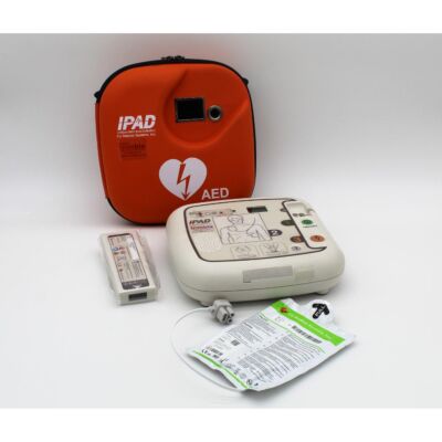 CU Medical Systems iPad SP1 Semi Automatic AED Defibrillator with accessories
