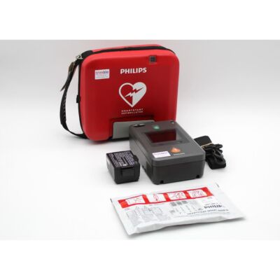 Philips Heartstart FR3 Semi Automatic AED Defibrillator with accessories