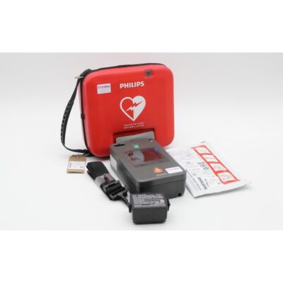 Philips Heartstart FR3 Semi Automatic AED Defibrillator with accessories