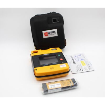 Physio Control Lifepak 1000 Semi Automatic AED Defibrillator with accessories