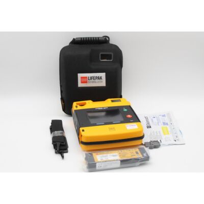 Physio Control Lifepak 1000 Semi Automatic AED Defibrillator with accessories