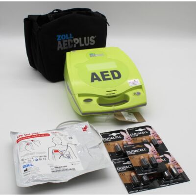 Zoll AED Plus Semi Automatic AED Defibrillator with accessories