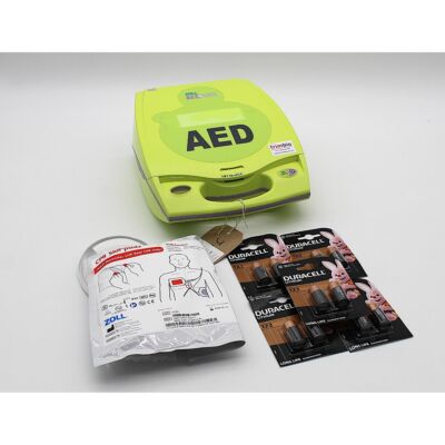 Zoll AED Plus Semi Automatic AED Defibrillator with accessories