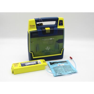 Cardiac Science Powerheart G3 Fully Automatic AED Defibrillator with accessories
