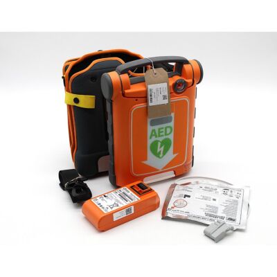 Cardiac Science Powerheart G5 Fully Automatic AED Defibrillator with accessories