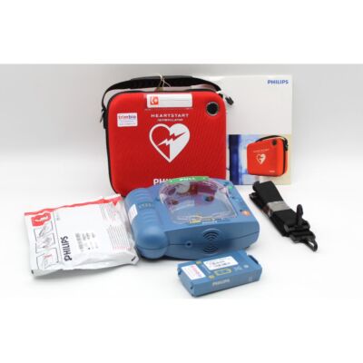 Philips Heartstart HS1 Semi Automatic AED Defibrillator with accessories