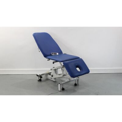 Plinth 3 Section Electric Drop End Couch face mid height head section lowered