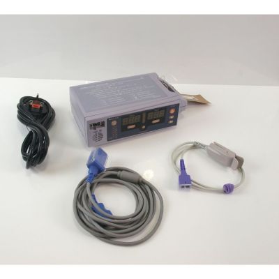 Nellcor OxiMax N-560 Pulse Oximeter SPO2 Finger Monitor -  Sensor & Extension - Mains ONLY