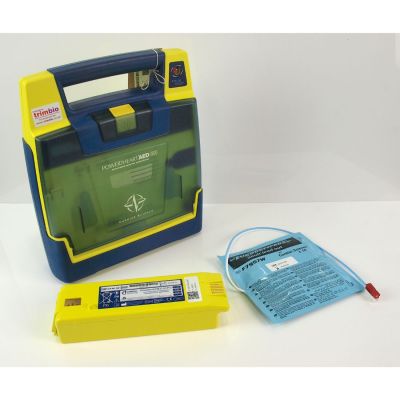 Cardiac Science G3 Semi Automatic AED Defibrillator with  Battery  (70%) & 1NEW Pack of Electrodes 