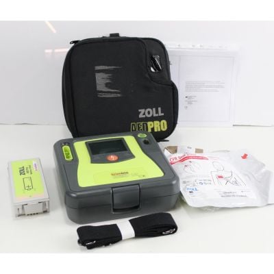 Zoll AED Pro - Semi Automatic Defibrillator unit with all its accessories