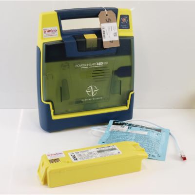 Cardiac Science G3 AED Semi Automatic Defibrillator with NEW Battery (100%) & 1 Pack of NEW Electrodes