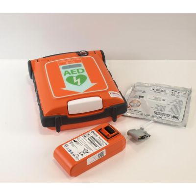Cardiac Science G5 AED Semi Automatic with NEW Battery (100%), 1 Pack of New Electrodes