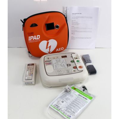 CU Medical iPAD SP1 Semi Automatic Defibrillator unit with all its accessories