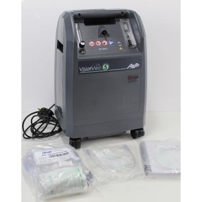 Caire Airsep Vision Aire 5 Oxygen Concentrator with accessories
