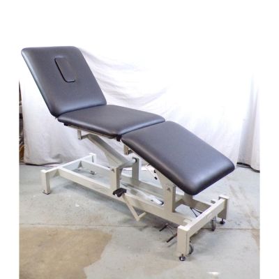 Physiomed Elite T8700 3 Section Hydraulic Couch with Black Upholstery & Breathe Hole
