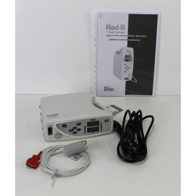 Masimo Rad-8 Pulse Oximeter SPO2 Finger Monitor - NEW Sensor & NEW Battery