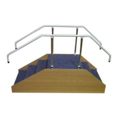 Straight Steps with Adjustable Height Handrails