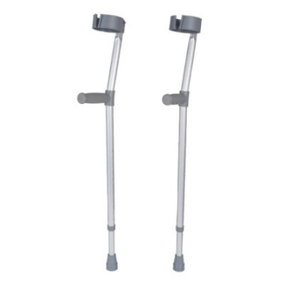 Standard Hand Grip Height Adjustable Crutches  - Single or a Pair