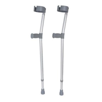 Comfy Hand Grip Height Adjustable Crutches - Single or a Pair