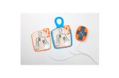 Cardiac Science Powerheart G5 AED Adult Replacement Defibrillator Electrode Pads with CPR Device - 1 Pack