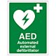 AED Self Adhesive Sign - Vinyl (150mm x 200mm)