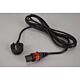 Linak Mains Lead Uk 3 pin to IEC 2 pin