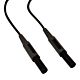 Patient Lead 4mm to 4mm shrouded plugs -Black
