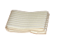 Elasticated Velcro Strap 10cm Wide x 100cm Long in White 
