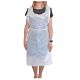 Disposable Aprons 70cm x 107cm (10 Micron Thick) - White - 100 (Pack)