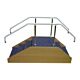 Straight Steps with Adjustable Height Handrails