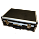 trimbio product: black and silver hard carry case for ultrasound and electrotherapy devices