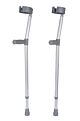 Standard Hand Grip Height Adjustable Crutches - Single or a Pair