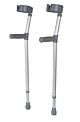 Pair of Crutches Standard Hand Grip - Single Adjustment - Adjustable Height 83cm - 110cm