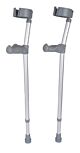 Ergonomic Hand Grip Height Adjustable Crutches - Pair