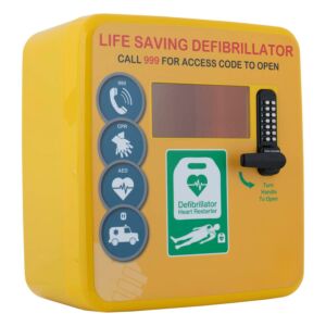 Outdoor Defibrillator Cabinet -Heated, Keypad Lock and LED Light