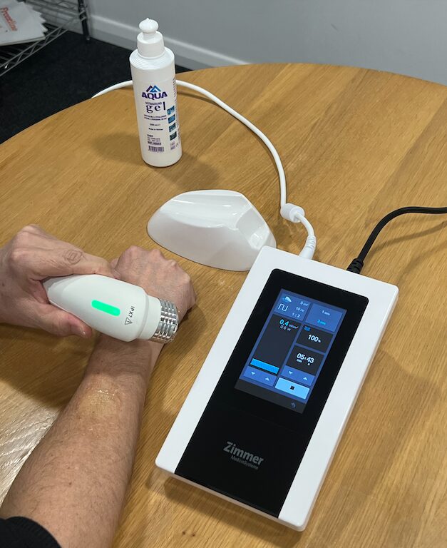Zimmer SonOne ultrasound in use