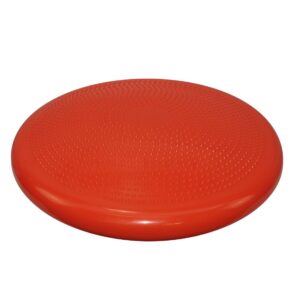 A large 55 cm wobble cushion with a textured, raised‑dot surface designed to improve balance, core stability and postural control during rehabilitation or exercise.