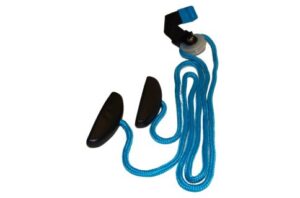 A shoulder‑pulley physio device with dual handles and a suction‑cup anchor, designed to support controlled mobility, range‑of‑motion work and rehabilitation exercises.